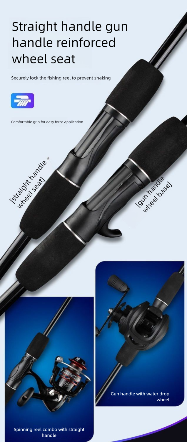 Water Drop Reel Beginner Long Casting Topmouth Culter Blackfish Freshwater Horse Mouth Lure Rod Full Set_voghion.com
