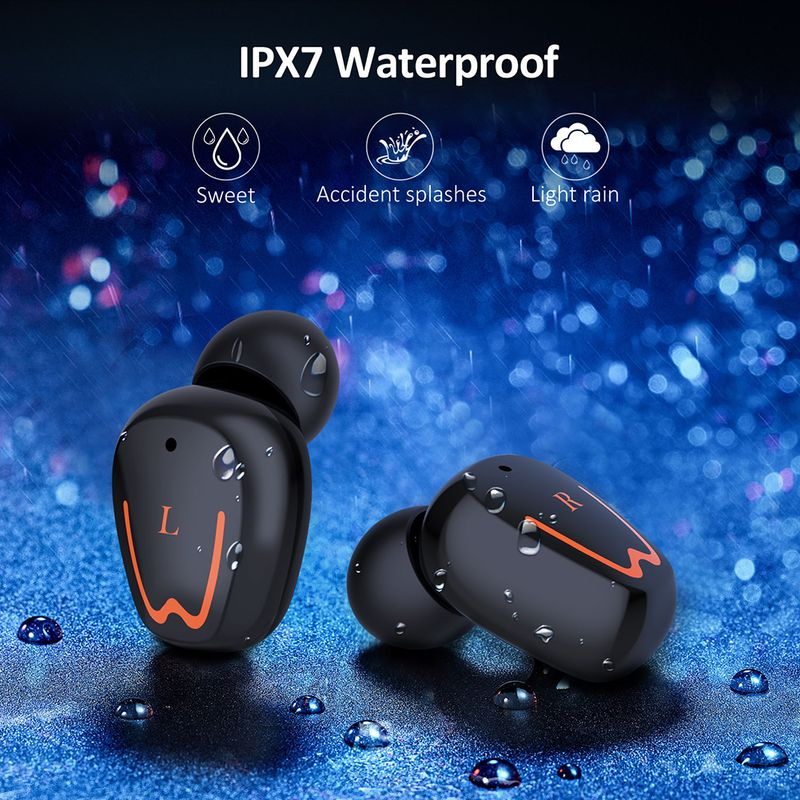 V1 Echte Stereo Bluetooth-kompatibel V 5,0 Wireless Headset mit HiFi Mikrofon LED Power Display_voghion.com