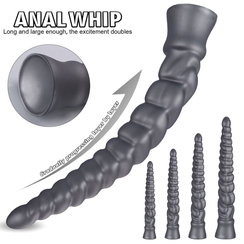 Nouveau plug anal long extra large fileté, masturbateur masculin et féminin, gode gay, jouet sexuel extensible en spirale_voghion.com