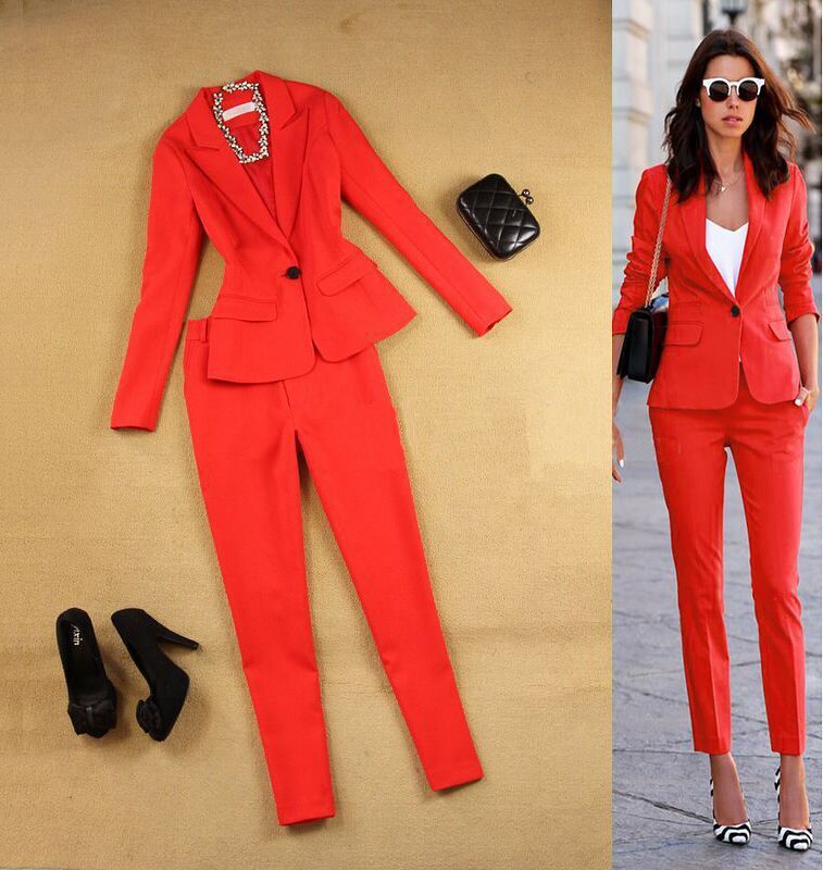 2025 Spring And Autumn New 2-Piece Set For Women British Style Small Blazer Suit + 9/10 Slim Fit Pants_voghion.com