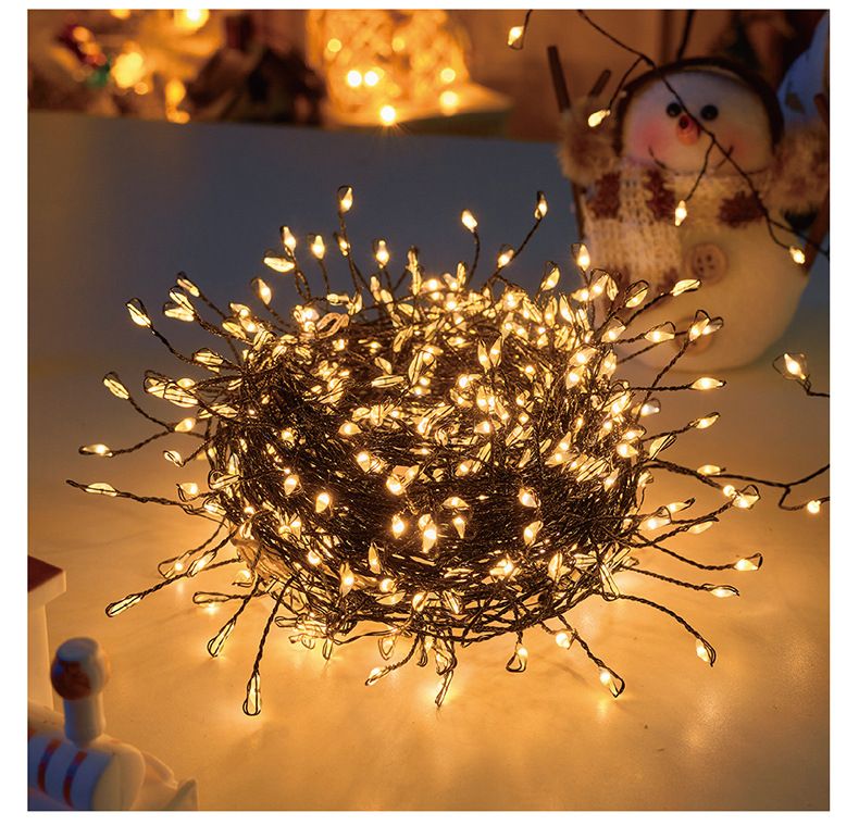 Festive LED Christmas Tree Lights - USB/Battery Operated, 3M/6M/9M, Warm White/Colorful/White/Green/Black_voghion.com