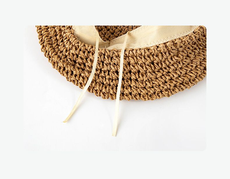 Französische Retro-Baskenmütze aus Grasgewebe für Damen, Internet-Berühmtheit, gleicher Stil, künstlerischer Malerhut, atmungsaktiver Strohhut für Damen im Sommer_voghion.com