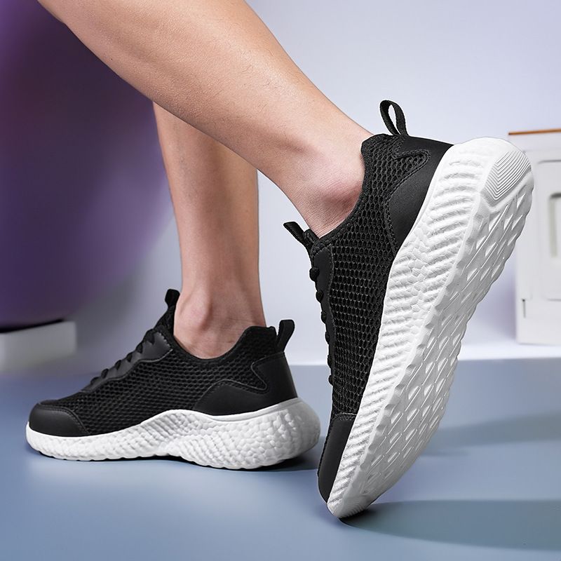 Laufen Atmungsaktiv Hohl Leichtes Wasser Modische Outdoor Sport Trendy Große Herrenschuhe_voghion.com