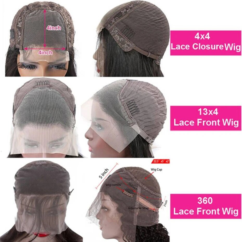 Hot selling 360 Transparent Frontal Pre Plucked Brazilian Remy Straight 13X4 Lace Front Human Wigs For Black Women Bling Hair_voghion.com