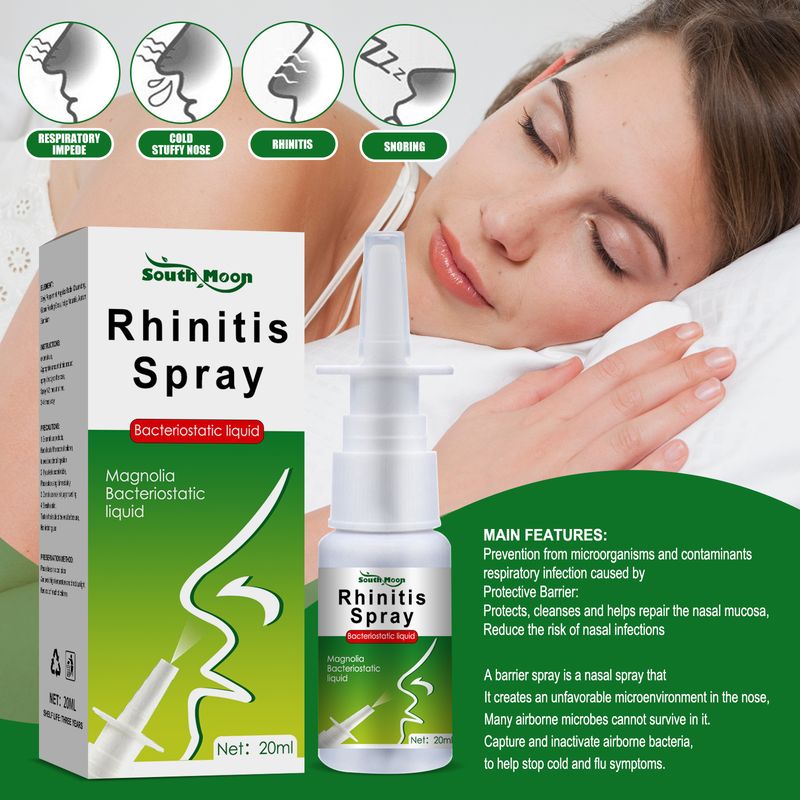 South Moon Nasal Litong Spray Limpiador Nasal Suave para Aliviar las Molestias Nasales Spray para el Cuidado Corporal_voghion.com
