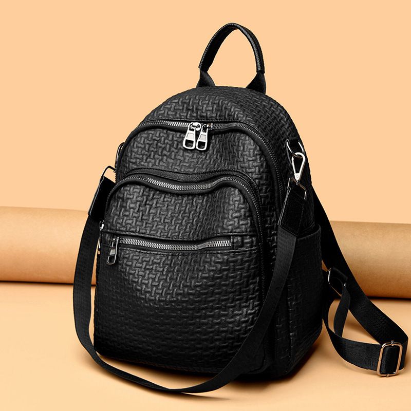 Korean Version For Women 2024 New Casual Backpack Simple Large Capacity Travel Versatile Commuting Women's Bag_voghion.com