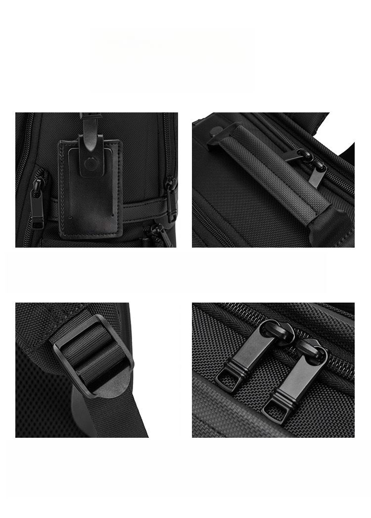 Men's Nylon High-Capacity Waterproof Laptop Bag Multifunctional Travel Backpack_voghion.com