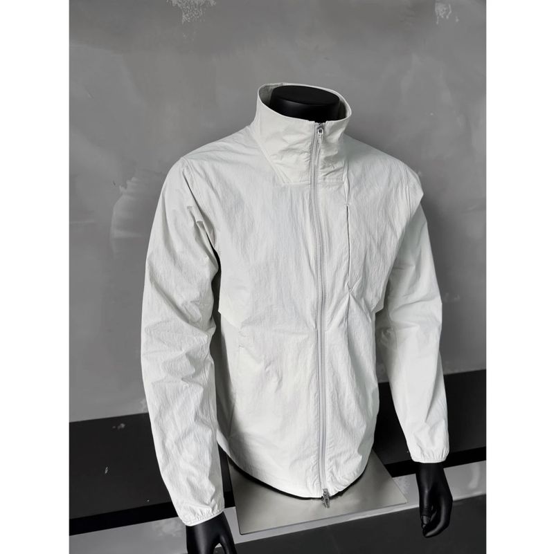 Giacca estiva da uomo americana funzionale, sottile, con protezione solare, per sport all'aria aperta e ciclismo, di qualità imbattibile, con colletto alto, ad asciugatura rapida e sensibile al ghiaccio._voghion.com