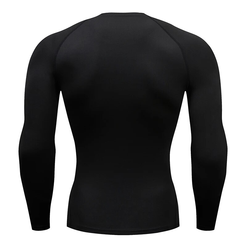 Sun Protection Sports Second Skin Running T-shirt Men's Fitness Rashgarda MMA Long Sleeves Compression Shirt Workout Clothing_voghion.com