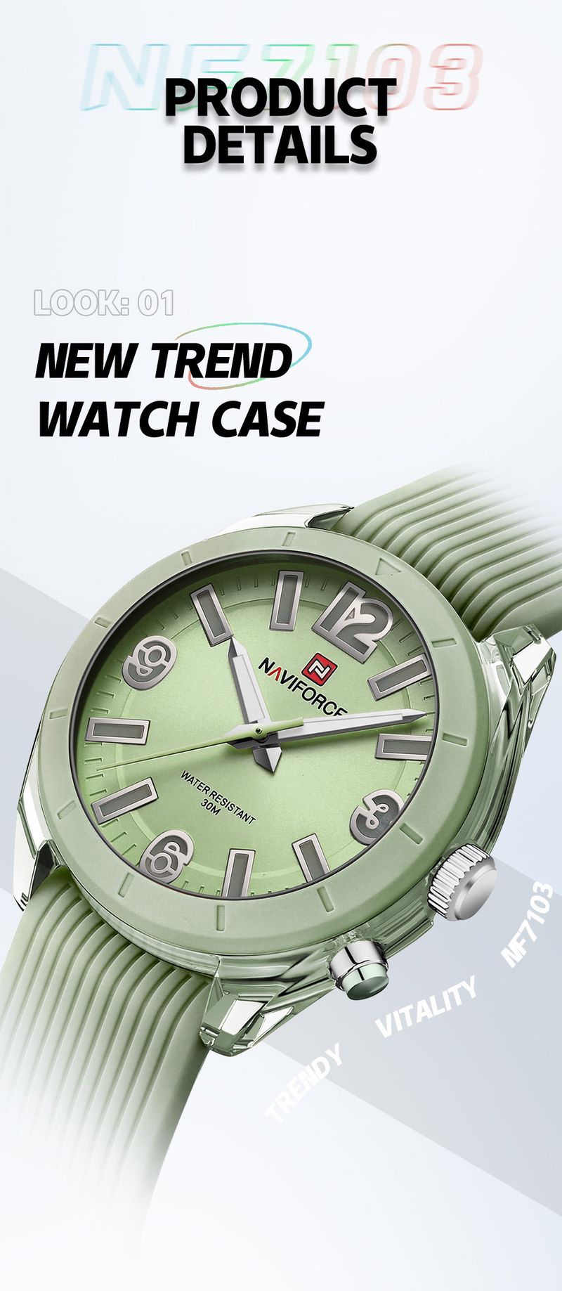 Brand Women Fashion Watch Silicone Bracelet Personality Waterproof Ladies Quartz Wristwatch Relogio Feminino_voghion.com