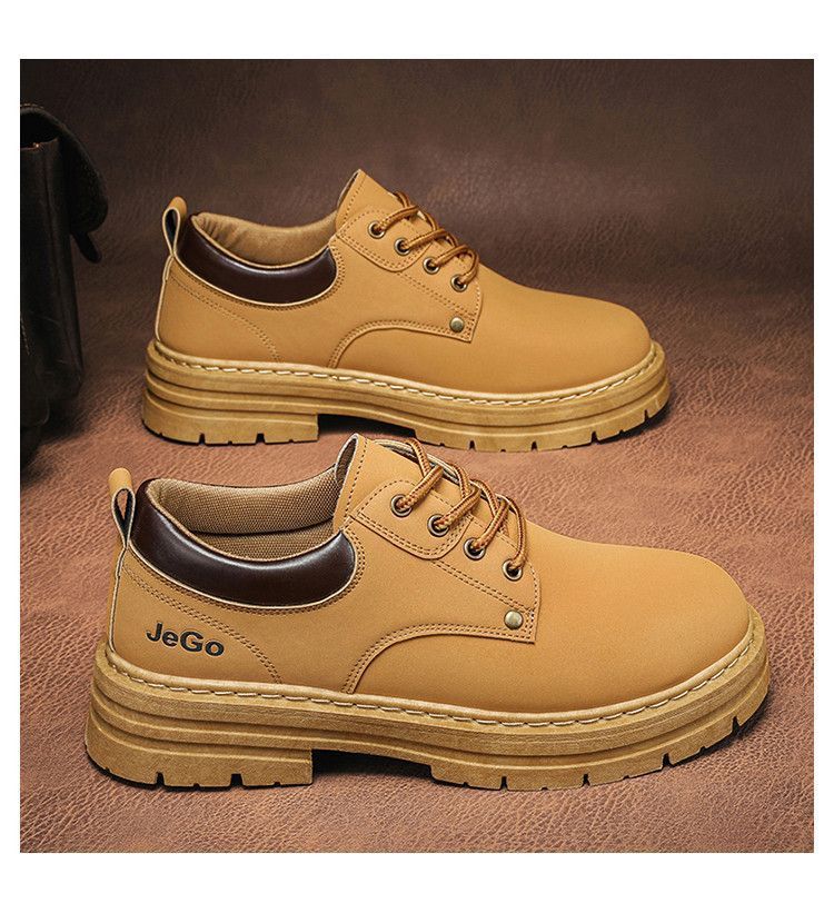 Herren-Arbeitsstiefel, rutschfest, langlebig, Freizeitschuhe für Outdoor-Wanderungen, Bauarbeiten mit Gummisohle, Arbeitskleidung, Arbeitsschutzschuhe_voghion.com