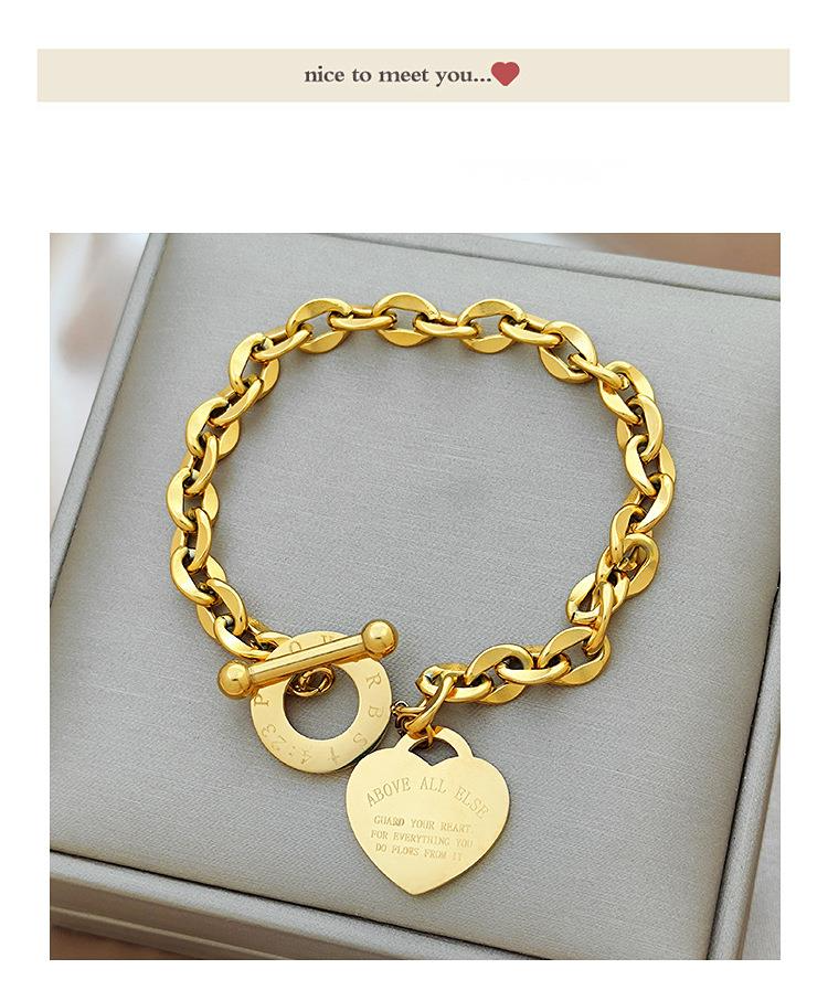 Hot Selling Love Stainless Jewelry, Personalized And Versatile Bracelet, OT Buckle, Trendy Titanium Steel | Bracelet Lover's Gift_voghion.com
