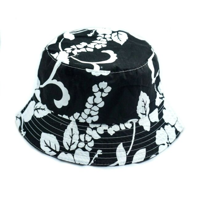 Hibiscus Flower Design Summer Festival Fisherman Fishing Bucket Hat_voghion.com