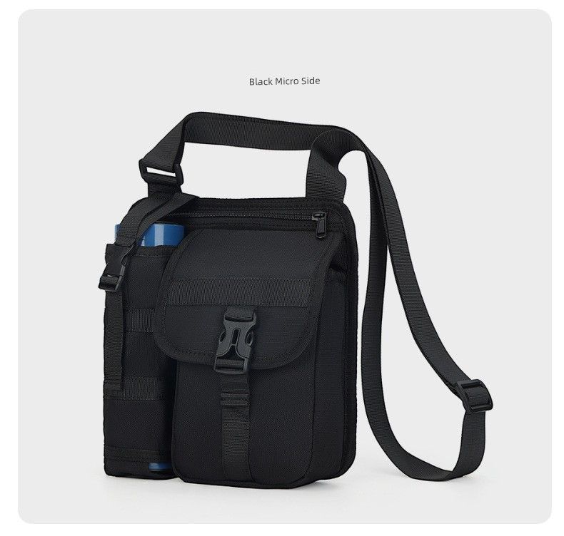 Outdoor Wild Fishing Vacuum Cup 8-Inch Flat Messenger Bag_voghion.com