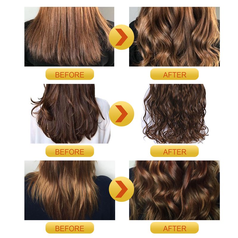 Hair Curling Cream Styling Sculpting Frizzy Wavy Boost Elastin Volumizing Fluffy Thickening Nourishing Enhance Hair Define Cream_voghion.com