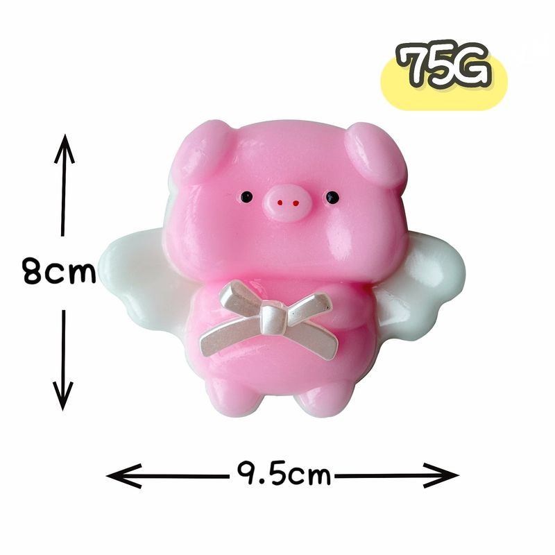 Schaumstoff-Squishies, süßes kleines Schweinchen, Kneifspaß, rosa Engel, kleines Schweinchen und Lamm, Stressabbau-Spielzeug zum Stressabbau und zur Entspannung, langsame Erholung_voghion.com