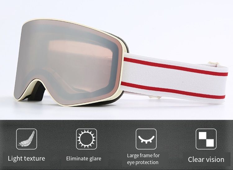Ski Snowboard Goggles Dame Menn Ski Brillemaske UV 400 Snøbeskyttelse over briller Voksen nti-fog Cydrical_voghion.com