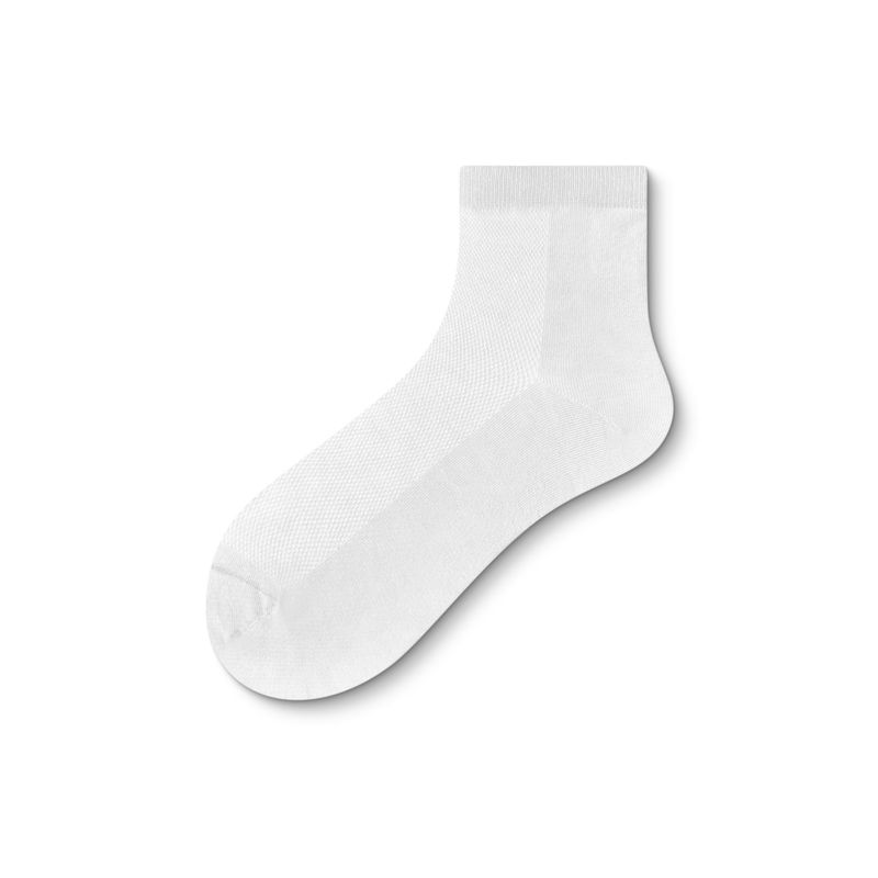Calzini estivi sottili antibatterici quattro stagioni in maglia di cotone traspiranti da uomo, stile primavera autunno, neri_voghion.com