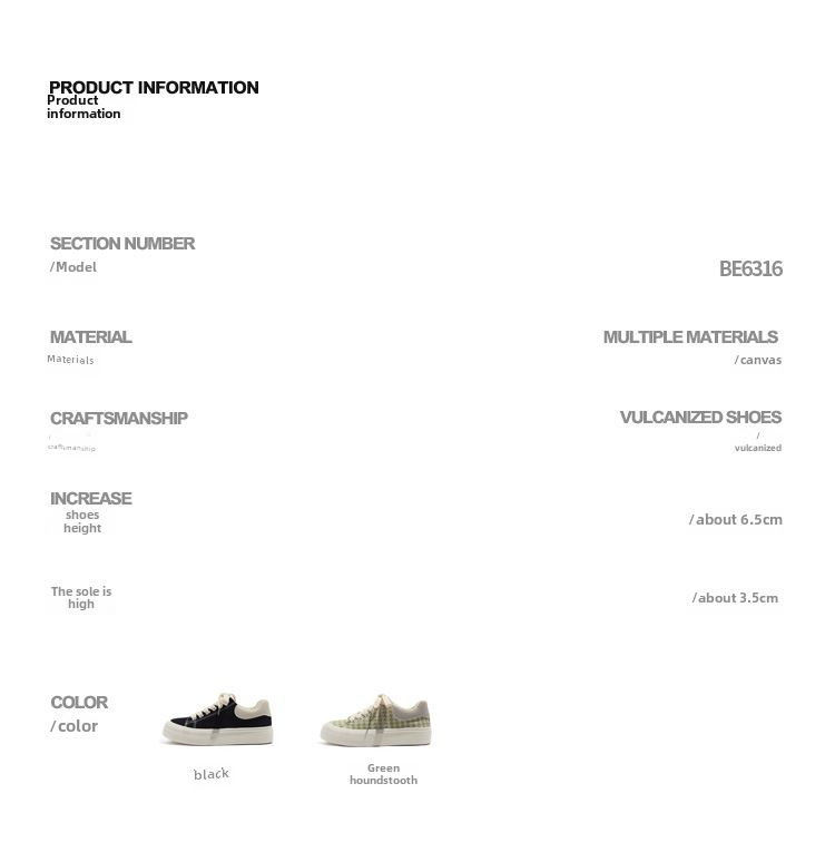 Matcha-Grüne Hahnentritt-Canvas-Schuhe für Damen_voghion.com