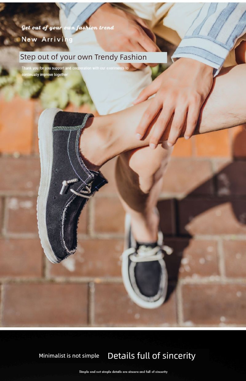 Atmungsaktive Canvas-Schuhe für Herren mit fester Sohle_voghion.com