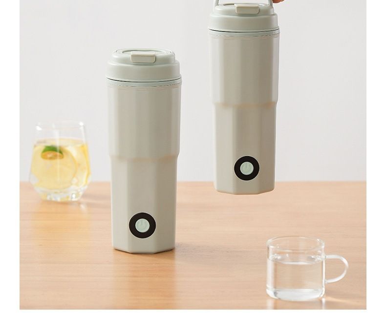 Hervidor eléctrico portátil de viaje pequeño con taza de agua hirviendo_voghion.com