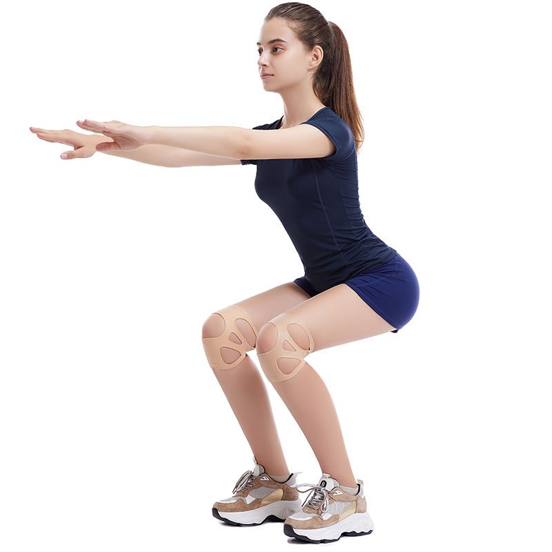 Silicone Pads For Sports Basketball Badminton Thin Invisible Women's Running All-Season Patella Strap Knee Protection_voghion.com