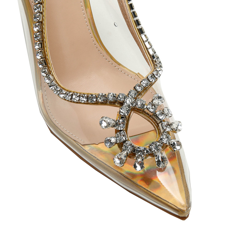 Sapatos femininos sandálias de salto alto de uma linha com design de nicho, costas vazias, sapatos de salto alto na ponta dos pés_voghion.com