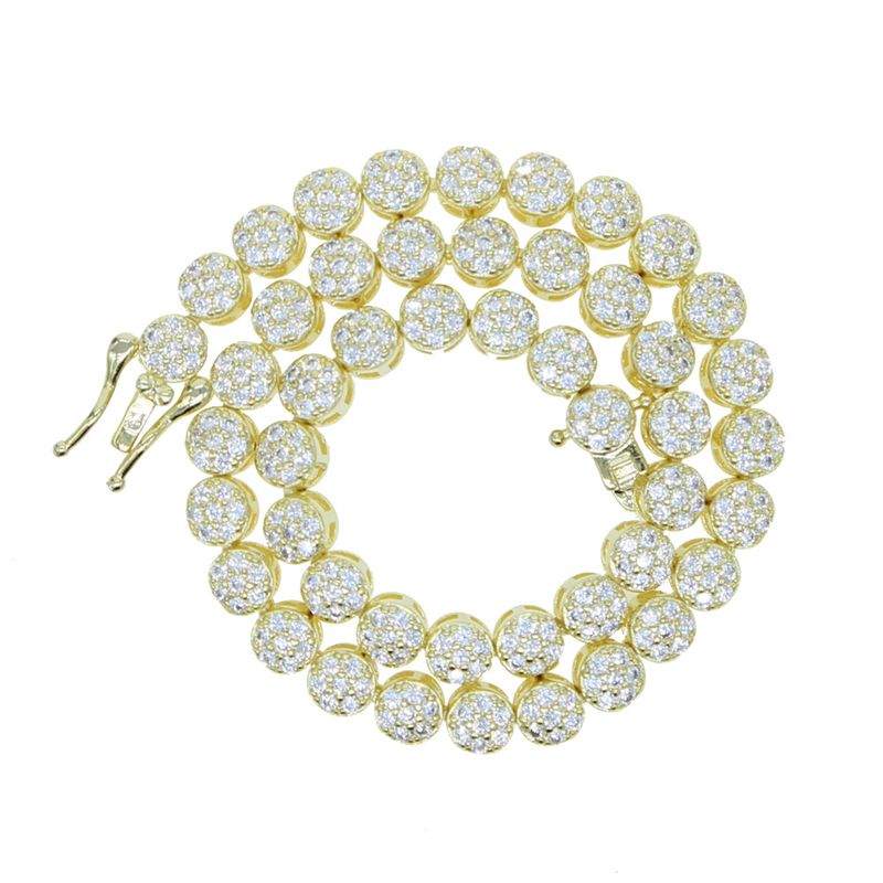 New Micro Inlaid Zircon Tennis Chain Anklet Ladies Summer New Versatile Foot Jewelry_voghion.com
