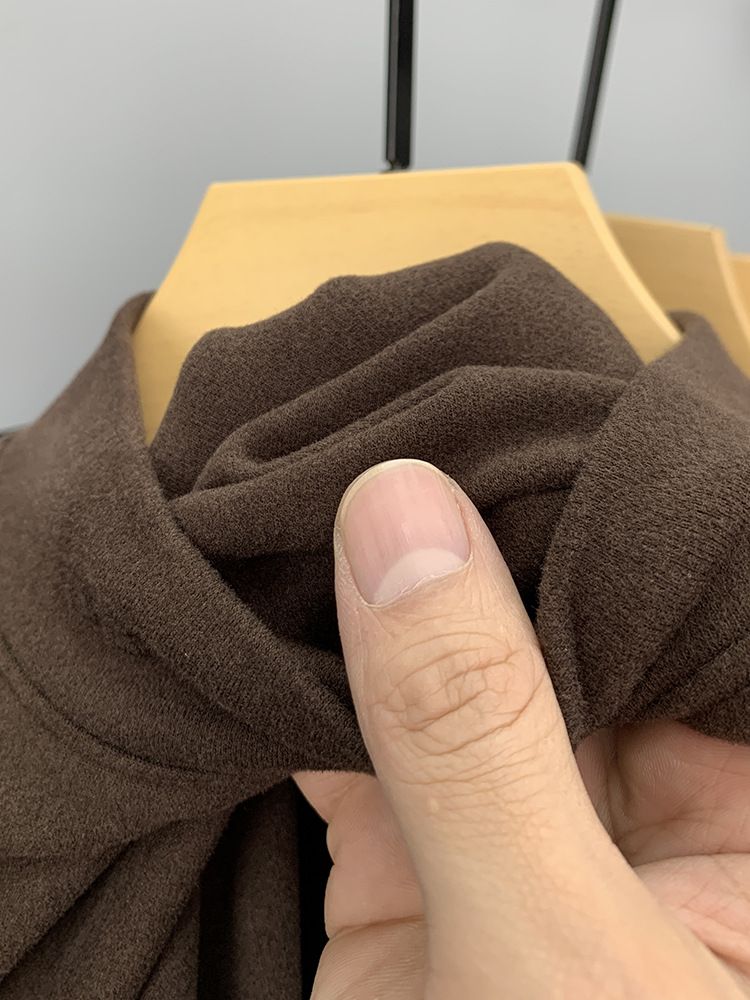 Maglietta termica a maniche lunghe da uomo in pile spazzolato a doppio strato, strato di base con collo semi-dolce per il calore invernale (disponibile in 5 taglie e diversi colori)_voghion.com