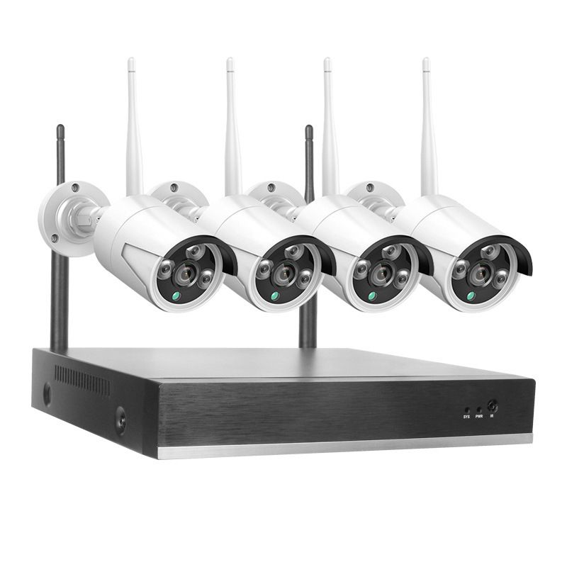 Set di telecamere di sorveglianza di sicurezza wireless HD per esterni e interni con Wi-Fi_voghion.com