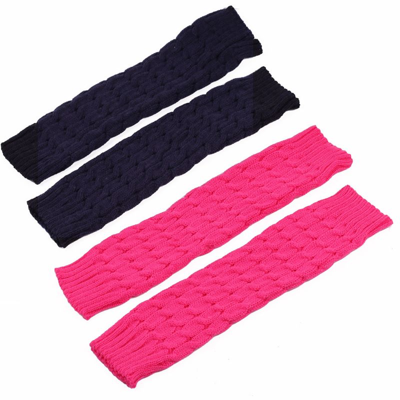 Grobe Wollsocken, Beinwärmer, gestapelte Socken im koreanischen Stil, gestrickte Beinabdeckungen für Herbst und Winter, grenzüberschreitende, achtstellige, gedrehte Beinschutzstiefel_voghion.com
