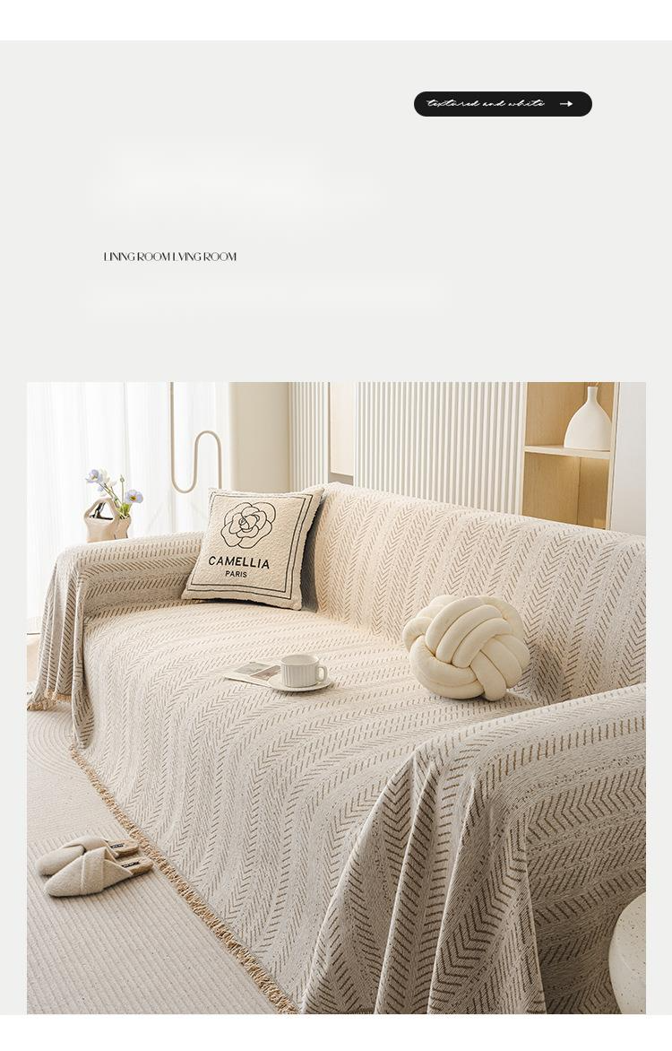Copridivano moderno in stile minimalista con motivo a spina di pesce, copridivano per tutte le stagioni, antigraffio, in un unico pezzo_voghion.com