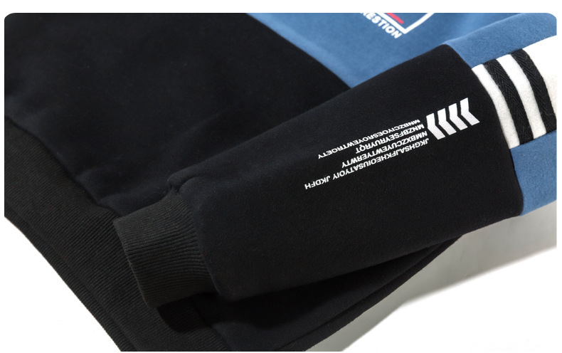 Kinderherfst- en winterjongensset Cuhk Kinderen Jongenswinterfleece verdikte capuchon Driedelige set Mode_voghion.com