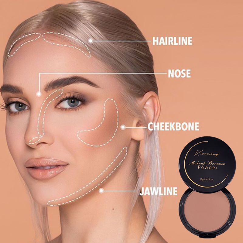 Powder Cake 4 Farben Wasserfester Concealer Aufhellender langanhaltender Make-up ohne Verschmieren Puder_voghion.com