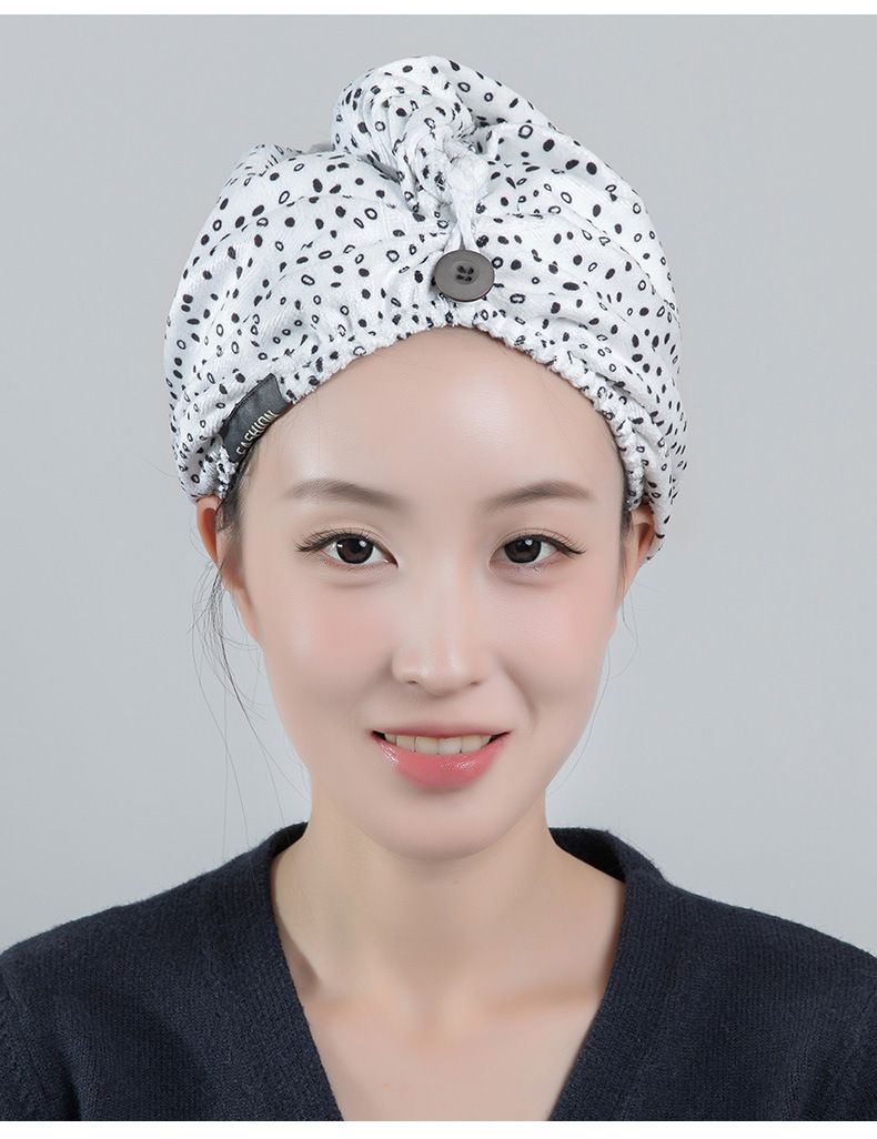 Microfiber Hair Towel Wrap With Matching Scrunchie - Super Absorbent, Quick Drying, Frizz-Free Hair Turban_voghion.com