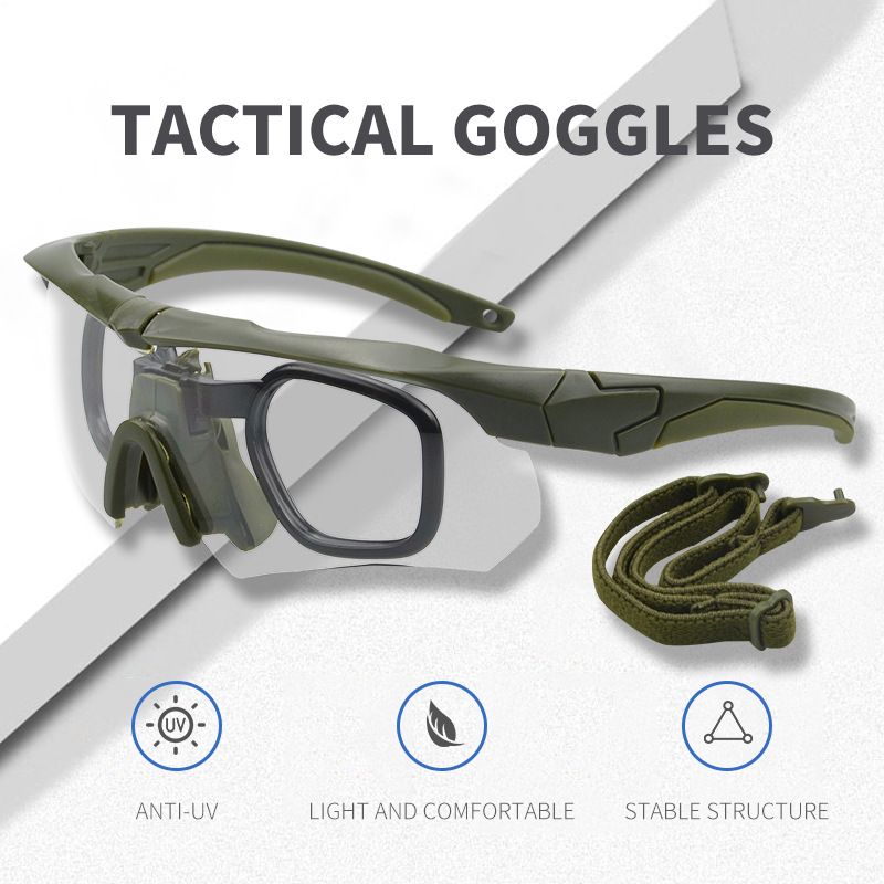 Occhiali di protezione per gli occhi per esercitazioni di tiro tattico CS con persona reale, occhiali da trekking e ciclismo, occhiali da esterno_voghion.com