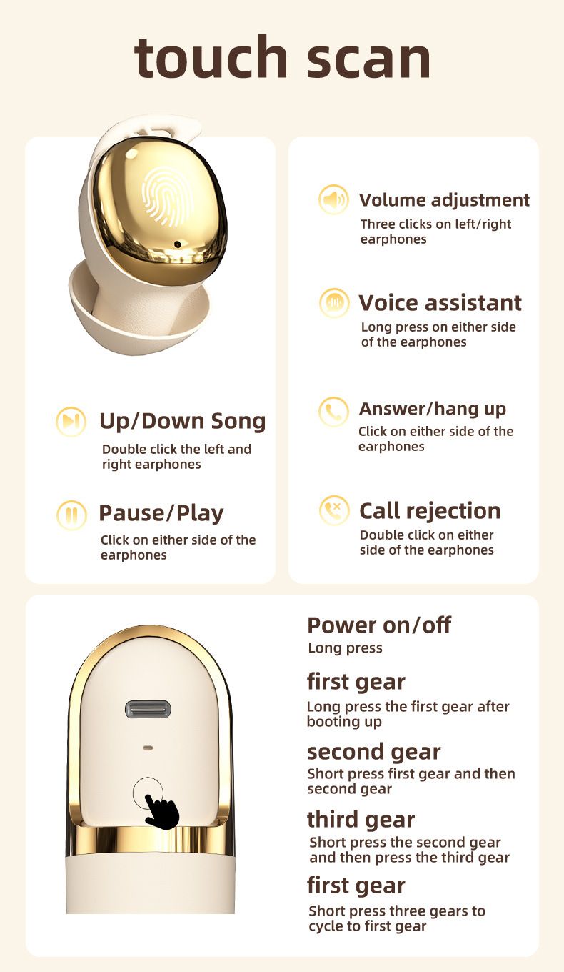 2025 Nuovi auricolari Bluetooth invisibili wireless TWS per dormire sul fianco, senza pressione auricolare, dispositivo di massaggio vibrante antistress_voghion.com