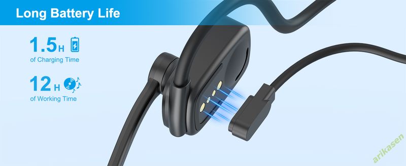 Bluetooth Headsets With Microphone Boom Noise Canceling Hands Free Call Open Ear Wireless Headphones Mute Button For_voghion.com