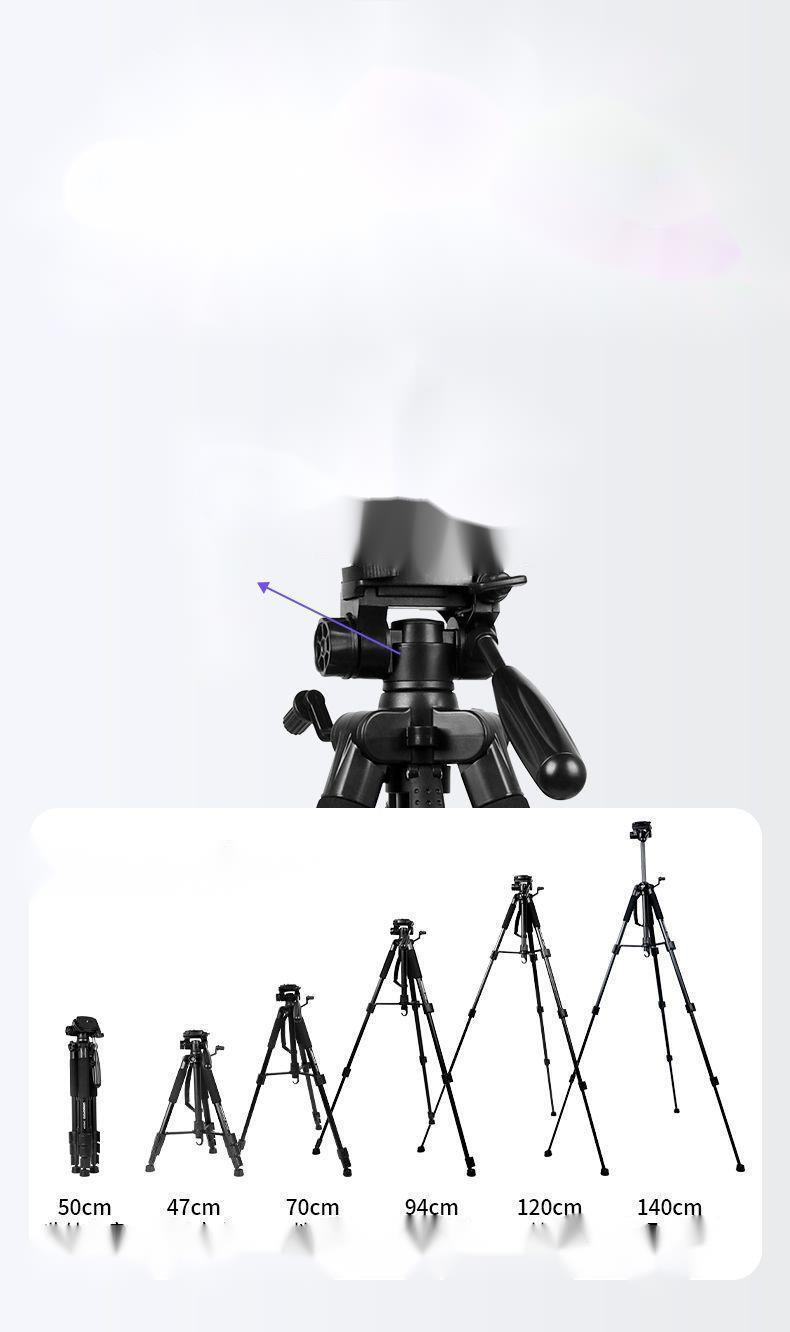 Camera Mobiele Live Streaming Stand DSLR Systeemcamera Fotografie Draagbaar Statiefkop Compatibel_voghion.com