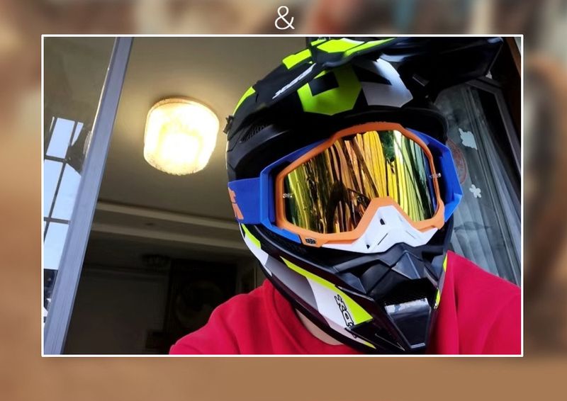12,9 Yuan/Paar -100% Reitbrille, 100% Helm, Windschutzbrille, Motorrad-Offroad-Brille_voghion.com