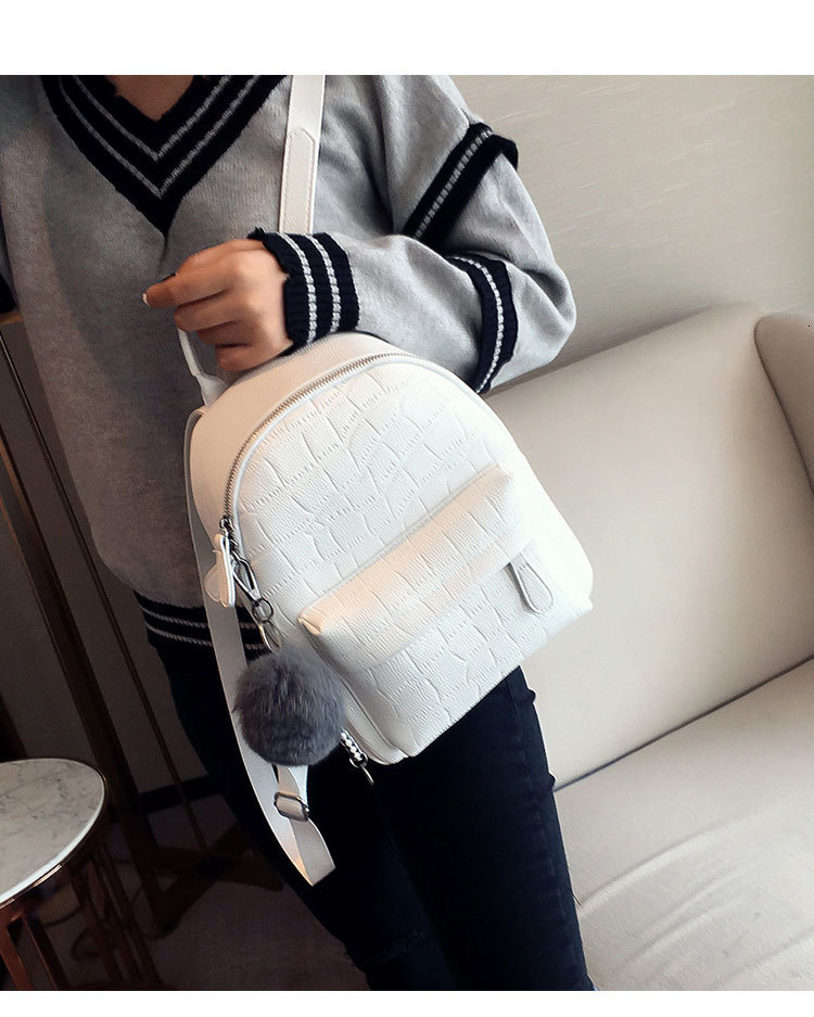 Mini Women PU Leather Cute Small Backpack Female White Back Pack Black Backpacks For Teen Girls Fashion_voghion.com