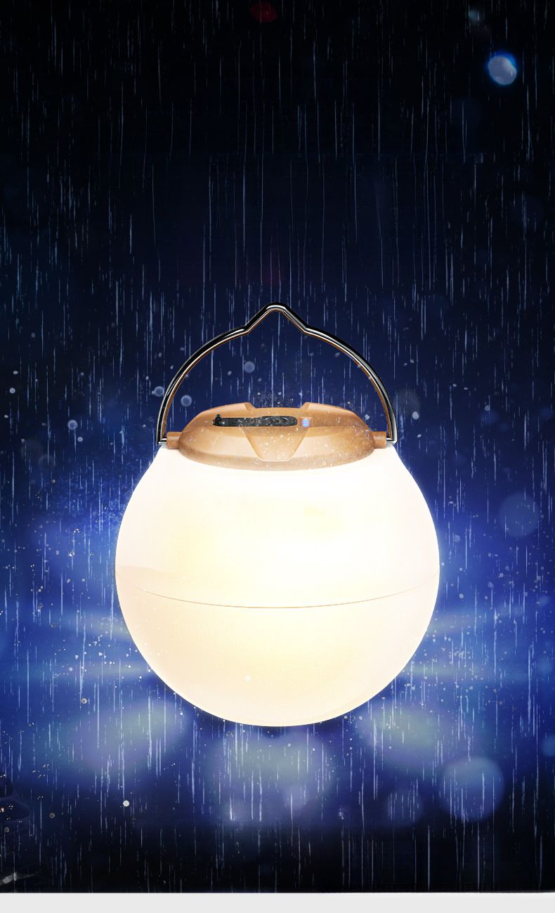 Smiling Shark Outdoor-Atmosphäre – Wiederaufladbare Zeltlaterne mit langer Akkulaufzeit für Notfälle beim Camping und Stromausfälle_voghion.com