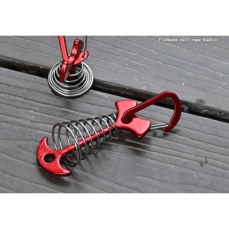 Deck Board Spacer Tool With Spring-Loaded Fishbone Nails - Wooden Board Alignment System For Decking & Tent Anchoring | Windproof Fastening Solution_voghion.com