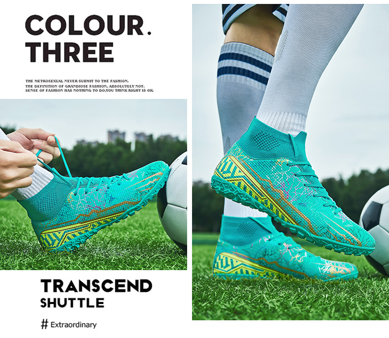 Männer Professionelle Original Fußball Schuhe Chaussure De Foot Futsal Fußball Stiefel Training Sport AG/TF Trend Gras_voghion.com