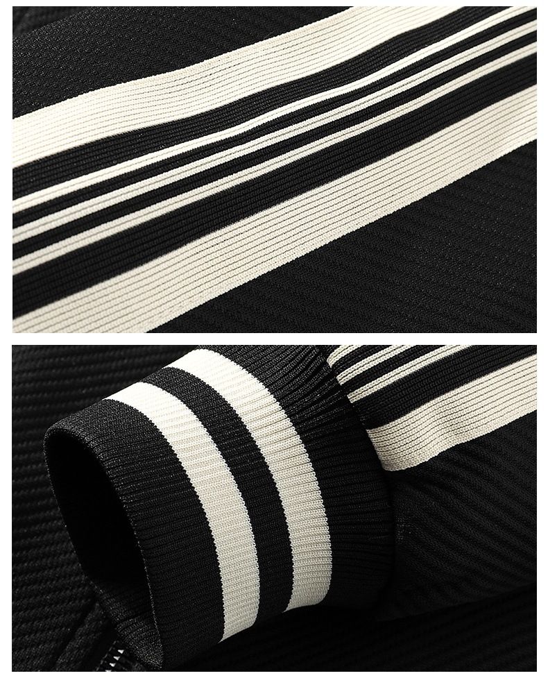 Conjunto esportivo casual masculino com capuz, jaqueta e shorts, mistura leve de poliéster para primavera/outono, roupa unissex combinando (tamanhos M-4XL)_voghion.com