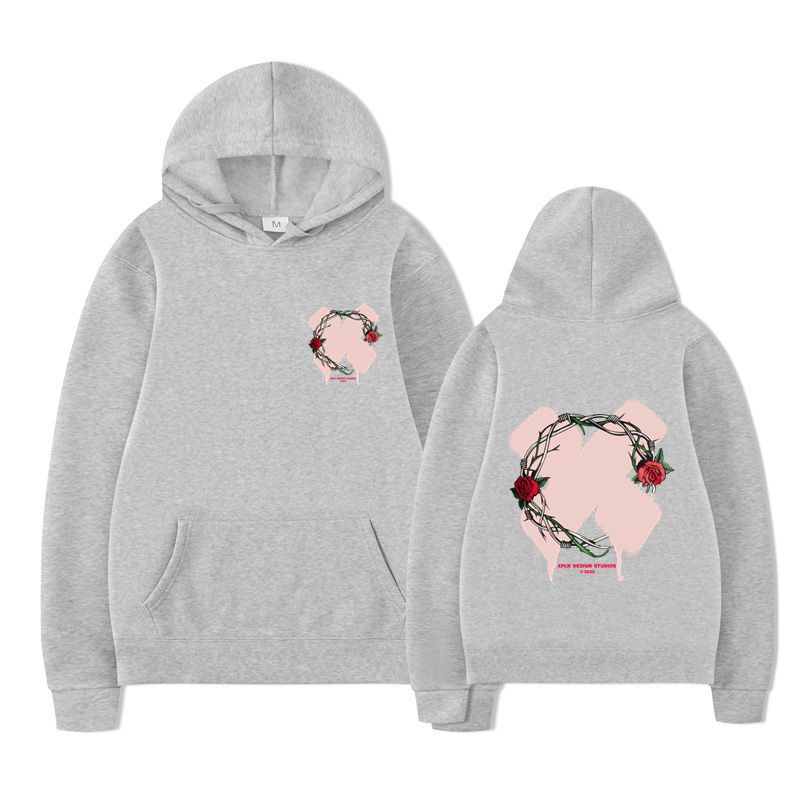 Felpa con cappuccio unisex con stampa di lettere di nuova moda per uomo e donna autunno inverno_voghion.com