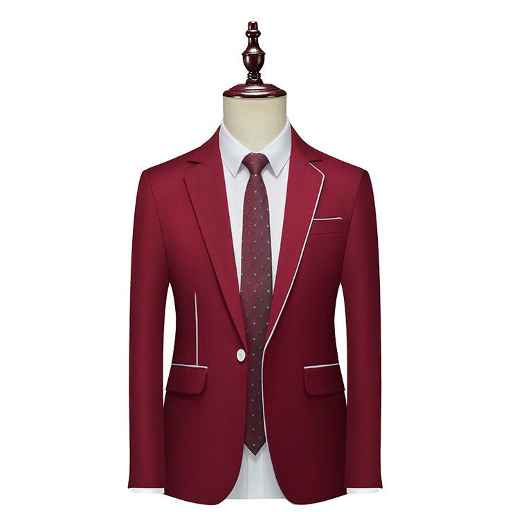 Vêtements pour hommes 2024 commerce extérieur printemps et automne veste de costume pour hommes coupe ajustée affaires mode coréenne décontractée belle veste pour hommes costume simple_voghion.com