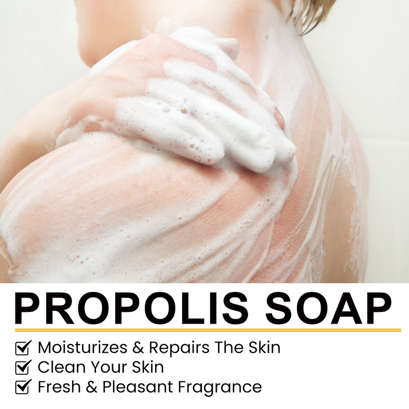 EELHOE Sapone Al Propoli Pulizia Profonda Della Pelle Del Corpo Diminuzione Dell'acne Acne Pelle Tenera Abbellimento Sapone Da Bagno Alla Propoli_voghion.com