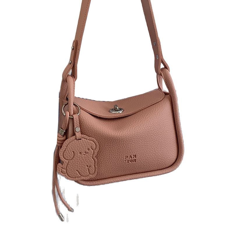 Niche Underarm Women's 2025 New Simple Lychee Texture Small Square Versatile Shoulder Crossbody Bag_voghion.com
