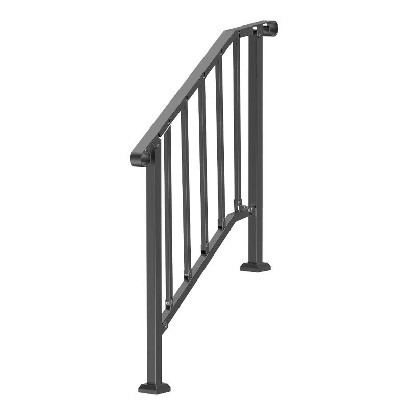 Retro Black Arch For Handrails Step Outdoor Deck For Porch 23 Seniors_voghion.com